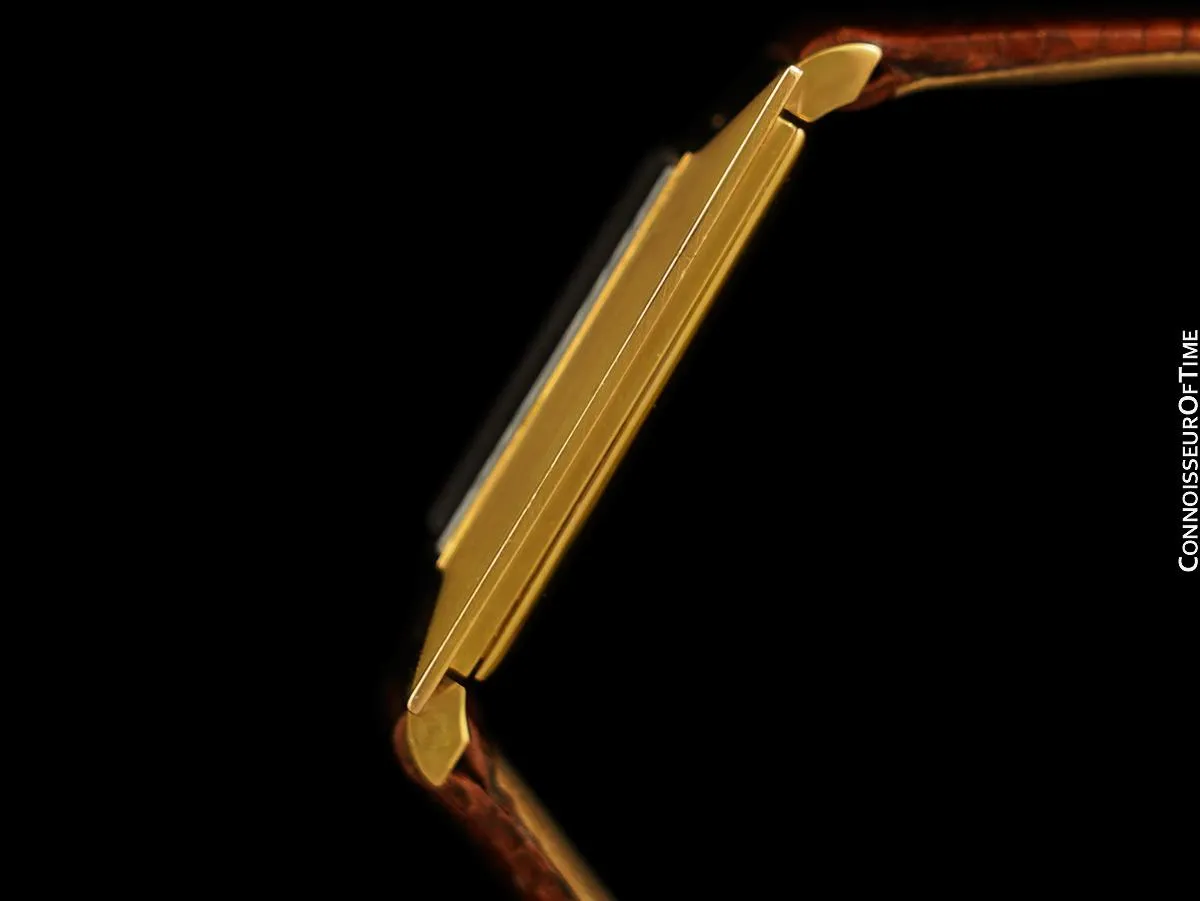 1960's Vacheron & Constantin Vintage "Extra-Flat" Modernist Mens Watch - 18K Rose Gold