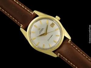 1961 Omega Seamaster Calendar Vintage Mens Cal. 562 14K Gold Shell Watch - Omega Boxes & Papers