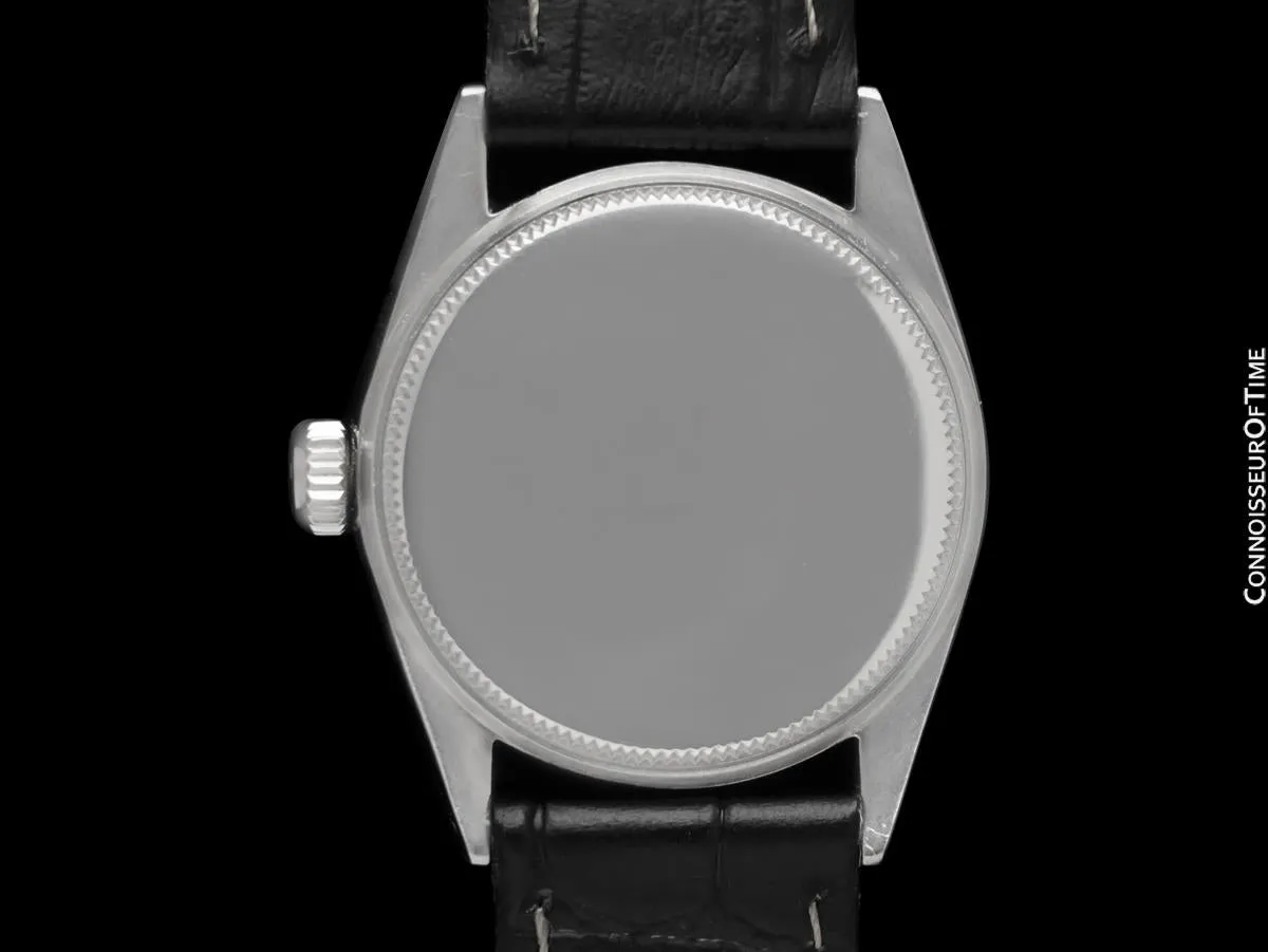 1961 Rolex Oysterdate Vintage Mens Midsize Unisex 30mm Ref. 6466 Watch - Stainless Steel