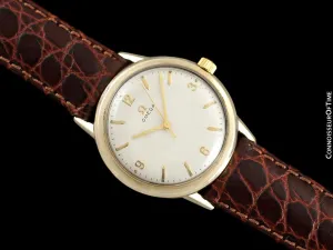1965 Omega Vintage Mens Classic Automatic Watch - 10K Gold Filled & Stainless Steel