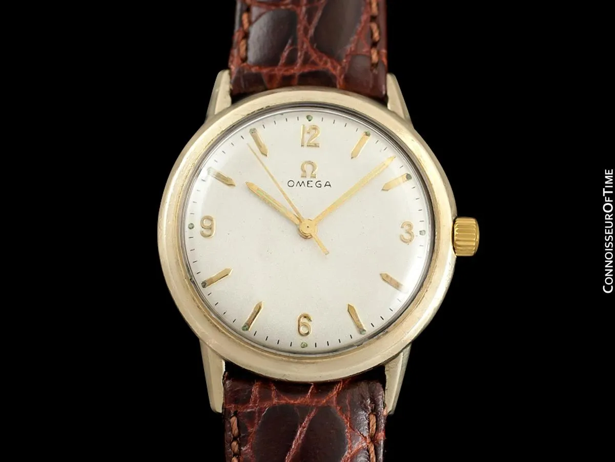 1965 Omega Vintage Mens Classic Automatic Watch - 10K Gold Filled & Stainless Steel