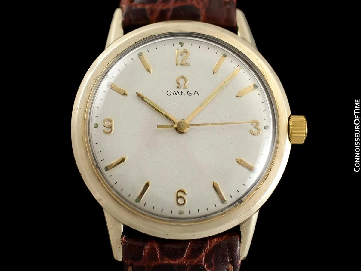 1965 Omega Vintage Mens Classic Automatic Watch - 10K Gold Filled & Stainless Steel