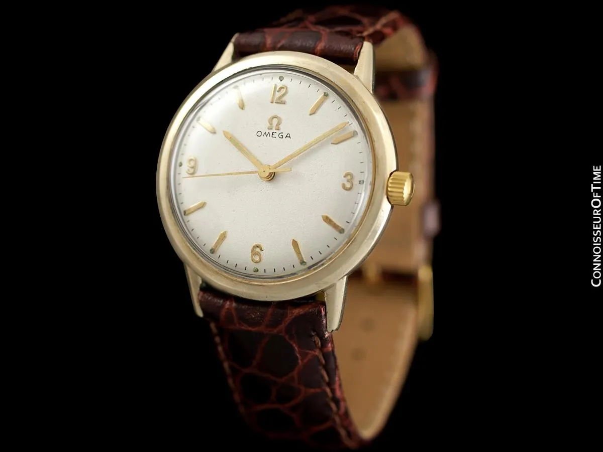1965 Omega Vintage Mens Classic Automatic Watch - 10K Gold Filled & Stainless Steel