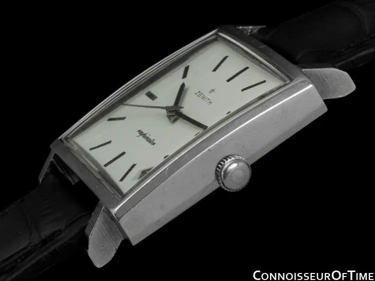 1967 Zenith JFK John F. Kennedy Vintage Respirator Mens Watch - Stainless Steel