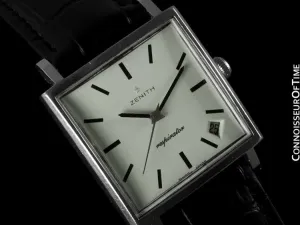 1967 Zenith JFK John F. Kennedy Vintage Respirator Mens Watch - Stainless Steel