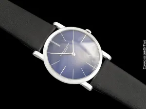 1968 Audemars Piguet "Extra-Flat" Vintage Mens Midsize Watch - 18K White Gold