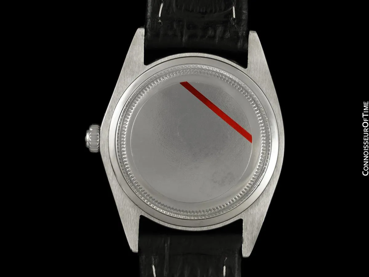 1970 Rolex Vintage Mens Oysterdate Date Watch, Silver Dial with 18K Gold Accents - Stainless Steel