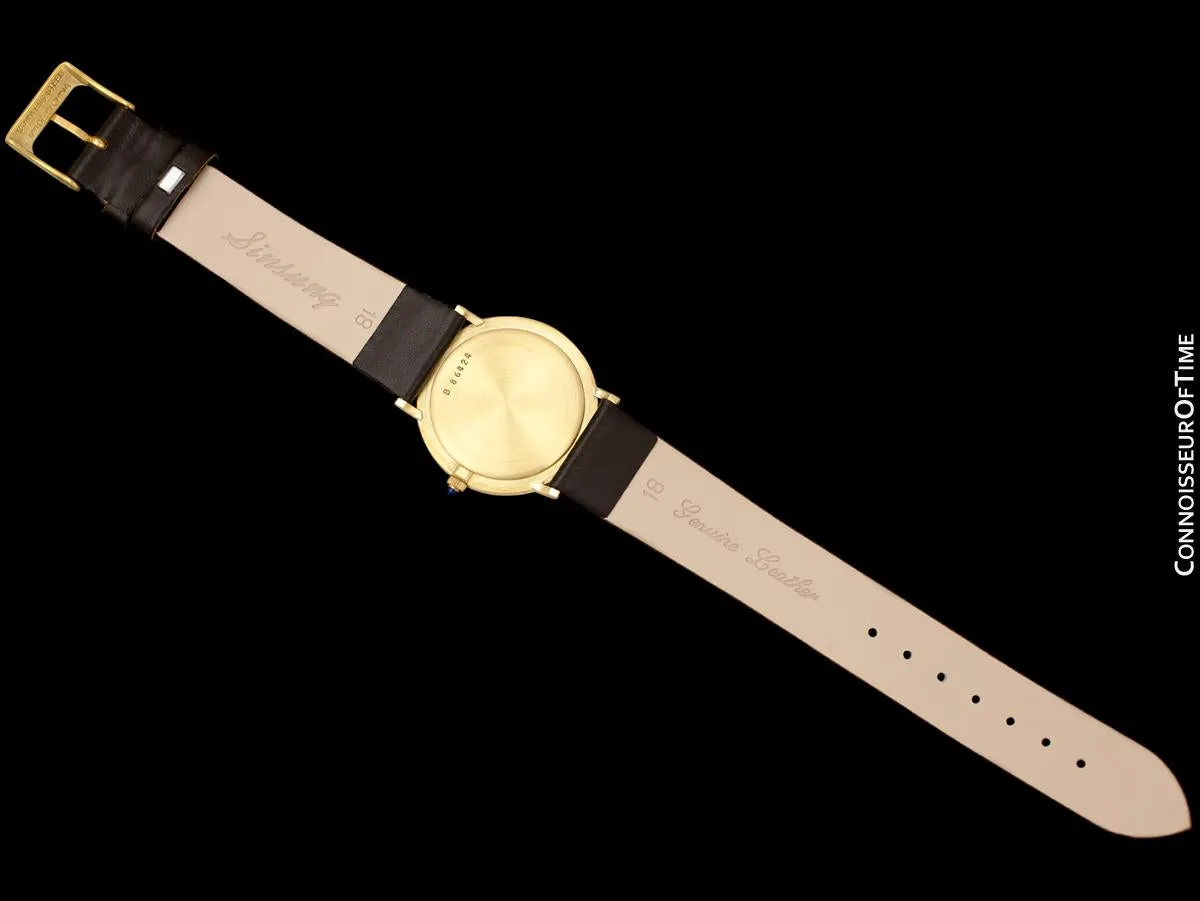 1970's Audemars Piguet "Extra-Flat" Vintage Mens Midsize Watch - 18K Gold