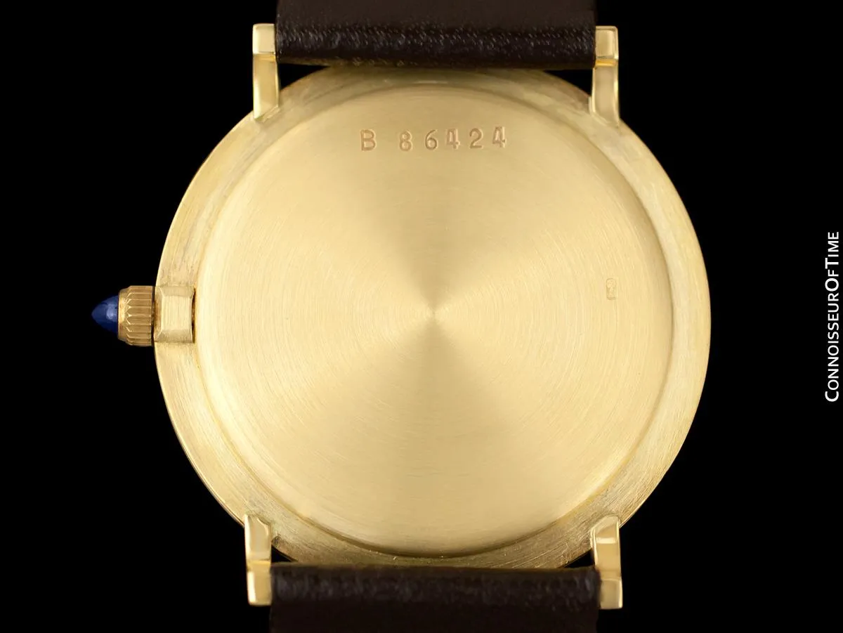 1970's Audemars Piguet "Extra-Flat" Vintage Mens Midsize Watch - 18K Gold