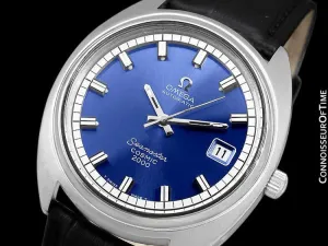 1970's Omega Seamaster Cosmic 2000 Vintage Retro Mens Dive Watch, Date - Stainless Steel