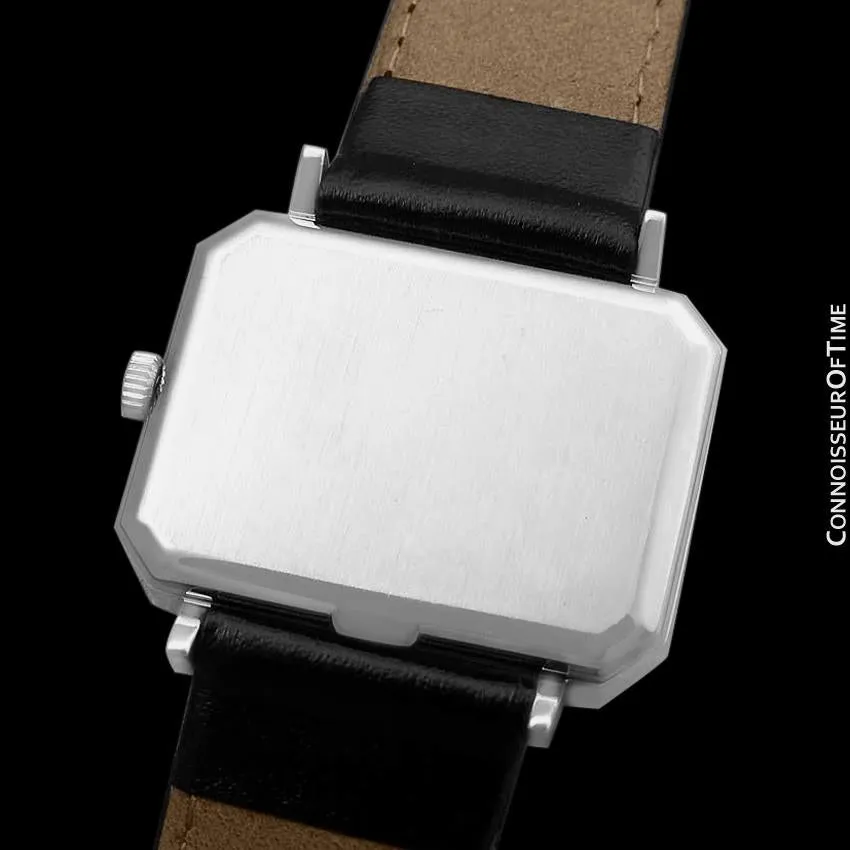 1971 Omega De Ville Mens Midsize "Emerald" Modern Watch By Andrew Grima - Stainless Steel