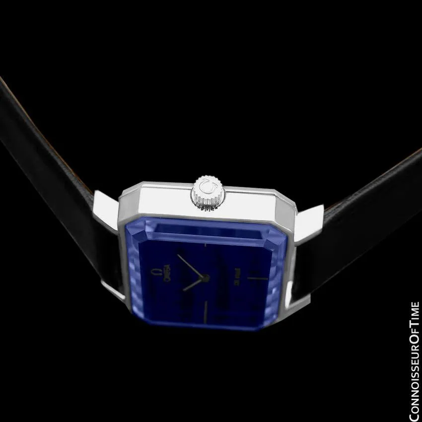 1971 Omega De Ville Mens Midsize "Emerald" Modern Watch By Andrew Grima - Stainless Steel
