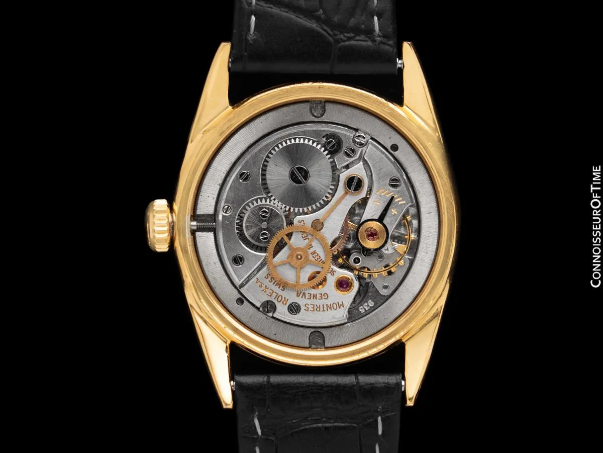 1972 Rolex Oysterdate Mens Vintage Ref. 6694 Date Watch - 18K Gold Plated, Stainless Steel & Diamonds