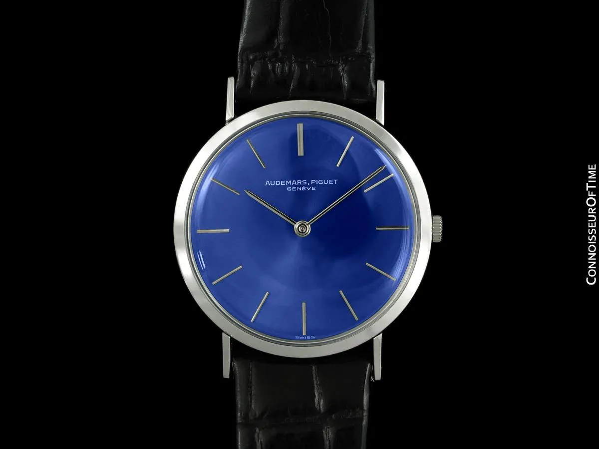 1973 Audemars Piguet Vintage Mens Thin Dress Watch - 18K White Gold