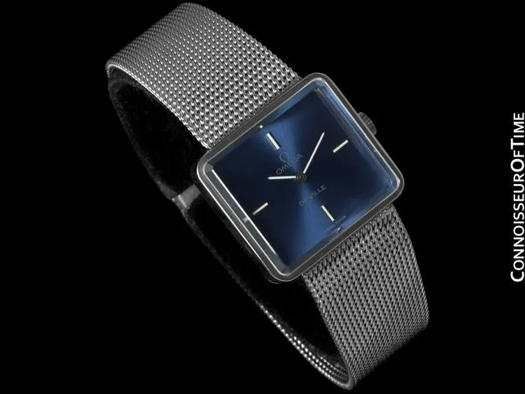 1973 Omega DeVille Mens "Emerald" Retro Unisex Boys Size Watch - Stainless Steel