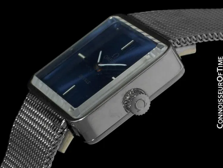 1973 Omega DeVille Mens "Emerald" Retro Unisex Boys Size Watch - Stainless Steel