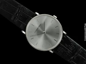 1975 Audemars Piguet "Extra-Flat" Vintage Mens Midsize Watch - 18K White Gold