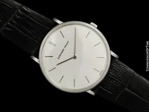 1975 Audemars Piguet "Extra-Flat" Vintage Mens Midsize Watch - 18K White Gold