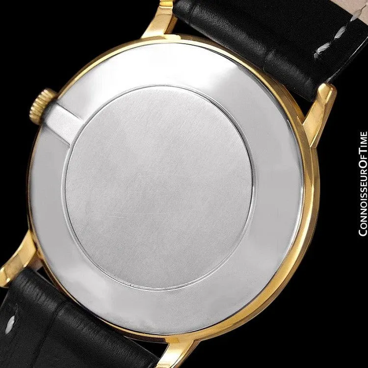 1979 Omega De Ville Vintage Mens Handwound Ultra Thin Dress Watch - 18K Gold Plated & Stainless Steel