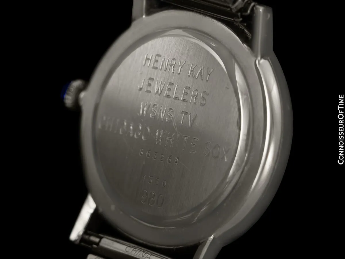 1980 Baume & Mercier Vintage Steel Watch - Owned & Worn By Yankee Baseball Great Lefty Gomez
