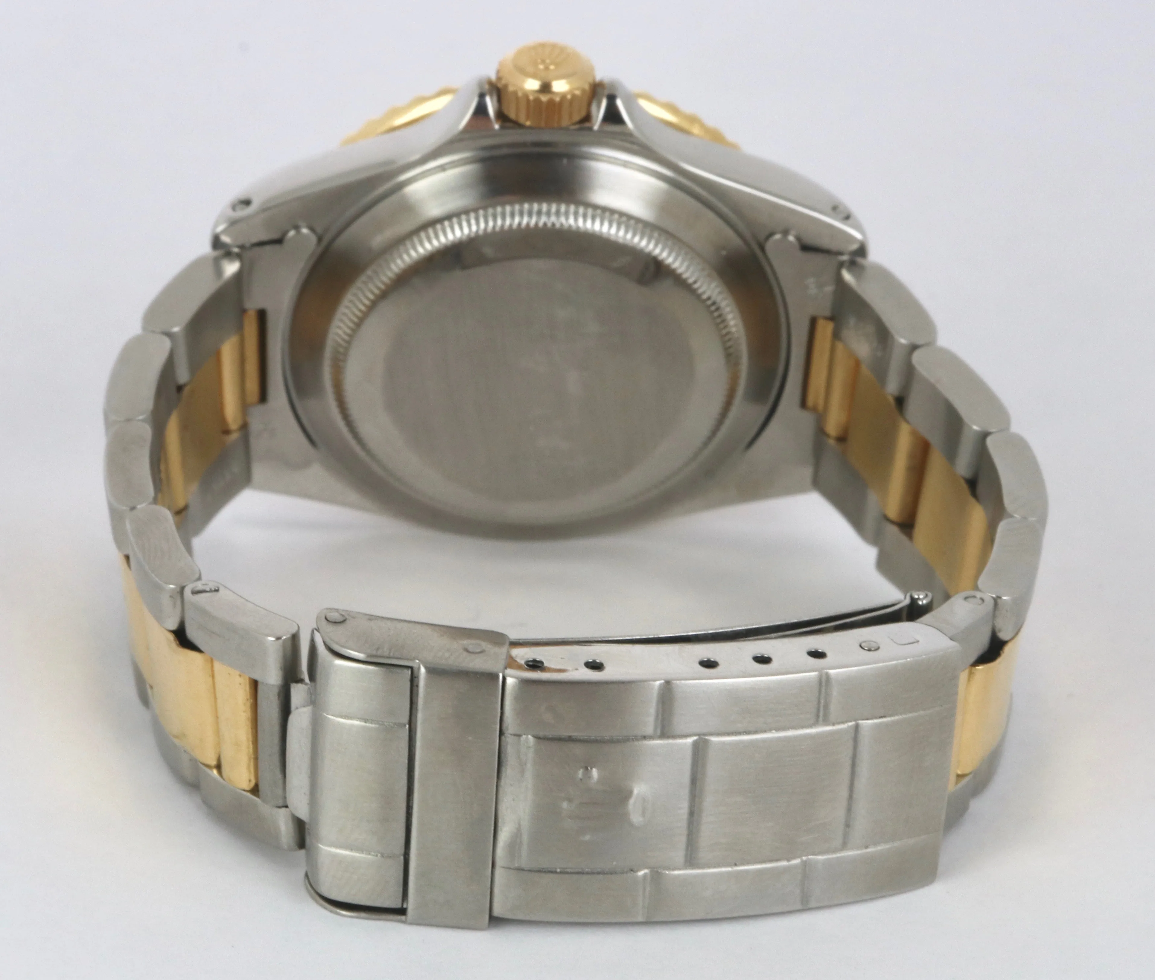 1996 Rolex Submariner Champagne Serti Diamond Sapphire 16613 Two-Tone Blue 40mm
