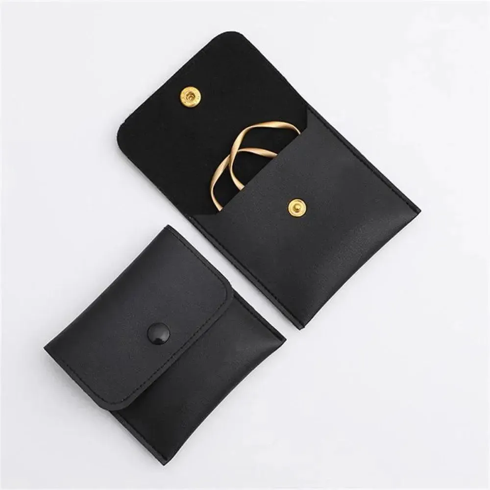 1PC PU Leather Jewellery Pouch Packaging Bag Earrings Ring Bag Necklace Bracelet Jewelry Storage Bag Jewelry Bag