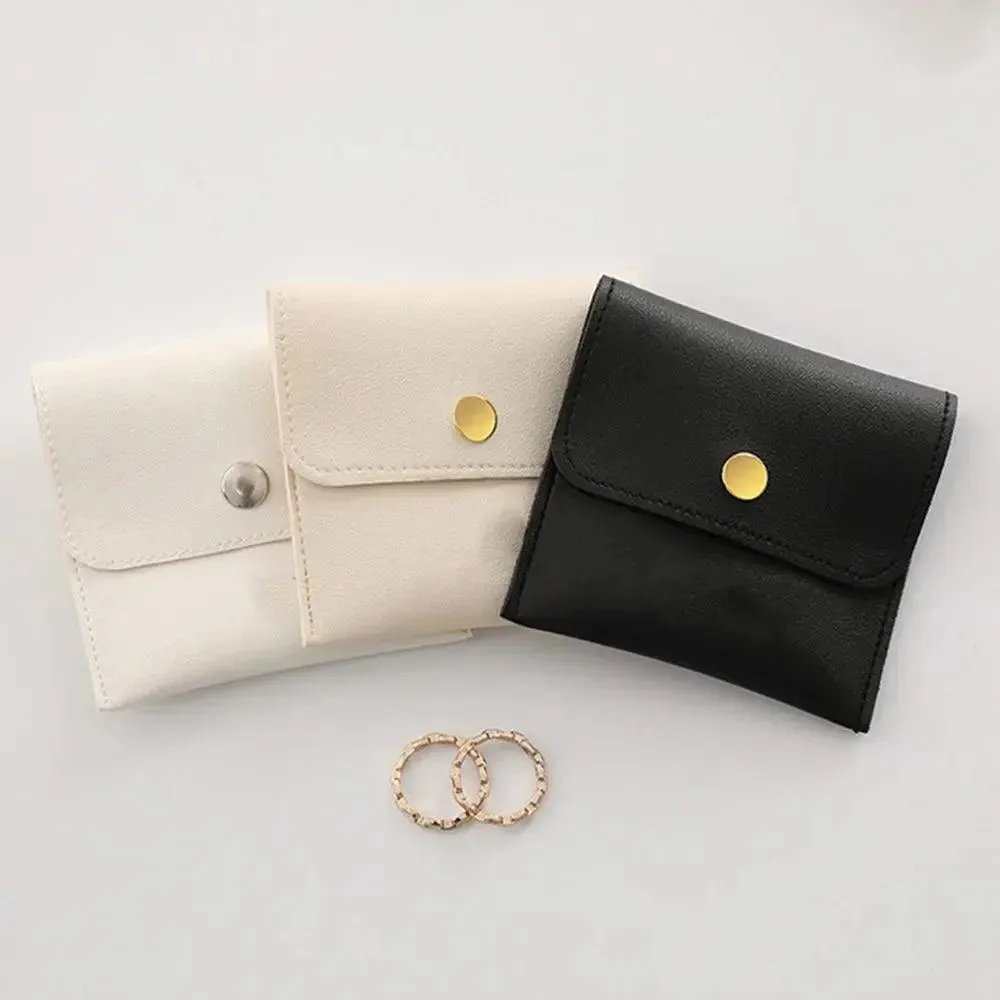 1PC PU Leather Jewellery Pouch Packaging Bag Earrings Ring Bag Necklace Bracelet Jewelry Storage Bag Jewelry Bag