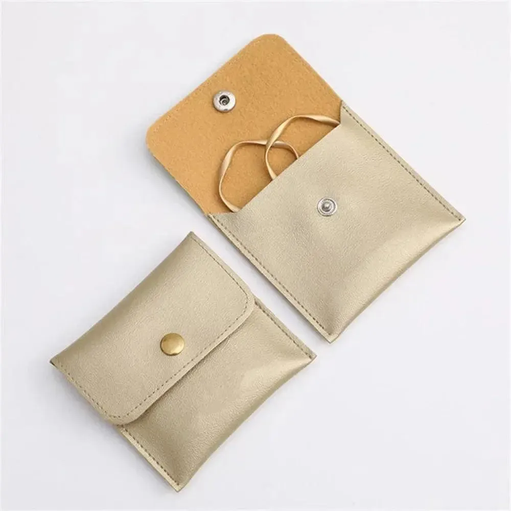 1PC PU Leather Jewellery Pouch Packaging Bag Earrings Ring Bag Necklace Bracelet Jewelry Storage Bag Jewelry Bag