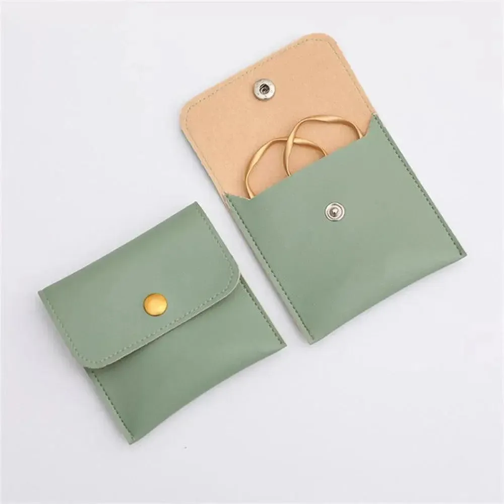 1PC PU Leather Jewellery Pouch Packaging Bag Earrings Ring Bag Necklace Bracelet Jewelry Storage Bag Jewelry Bag