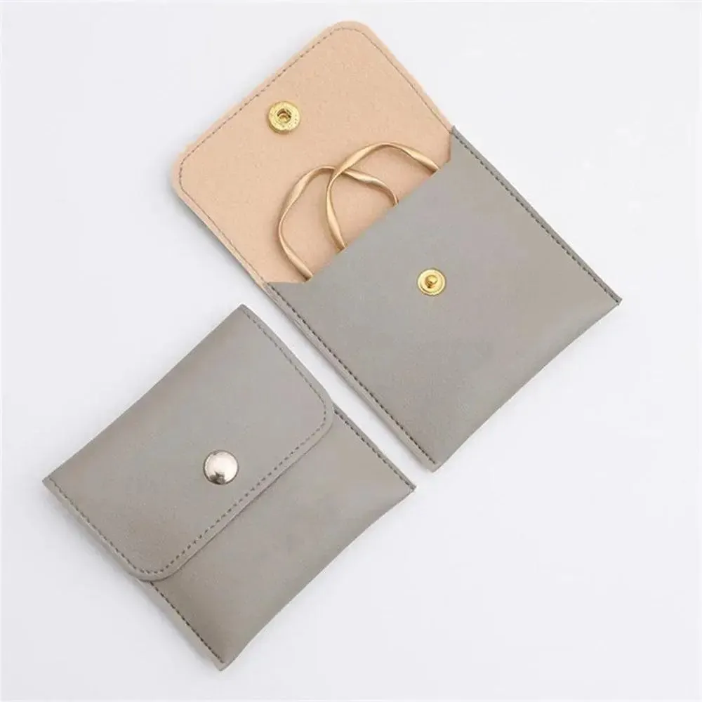 1PC PU Leather Jewellery Pouch Packaging Bag Earrings Ring Bag Necklace Bracelet Jewelry Storage Bag Jewelry Bag