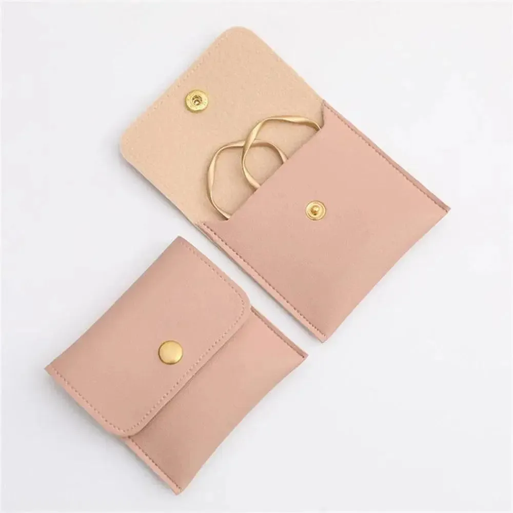 1PC PU Leather Jewellery Pouch Packaging Bag Earrings Ring Bag Necklace Bracelet Jewelry Storage Bag Jewelry Bag