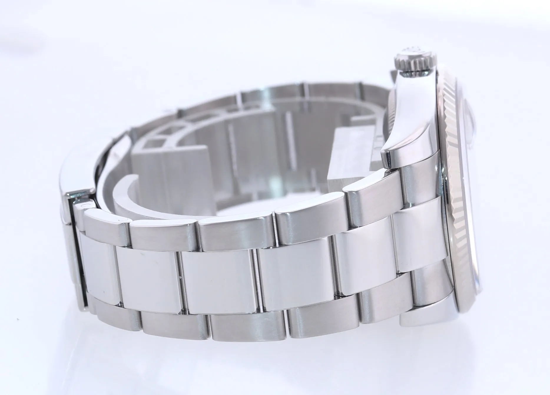 2007 Rolex DateJust Silver Tuxedo 116234 36mm Oyster Steel Watch Box