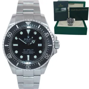2010 PAPERS Rolex Sea-Dweller DEEPSEA 116660 Steel 44mm Black Ceramic Dive Watch