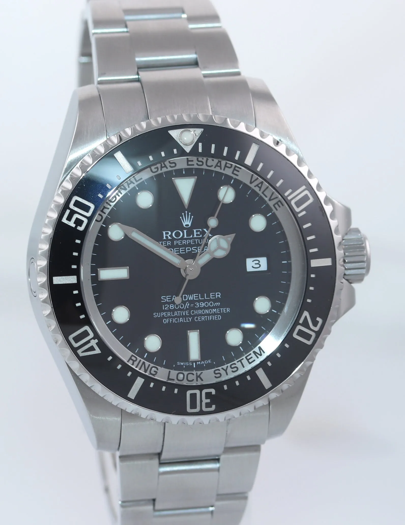 2010 PAPERS Rolex Sea-Dweller DEEPSEA 116660 Steel 44mm Black Ceramic Dive Watch