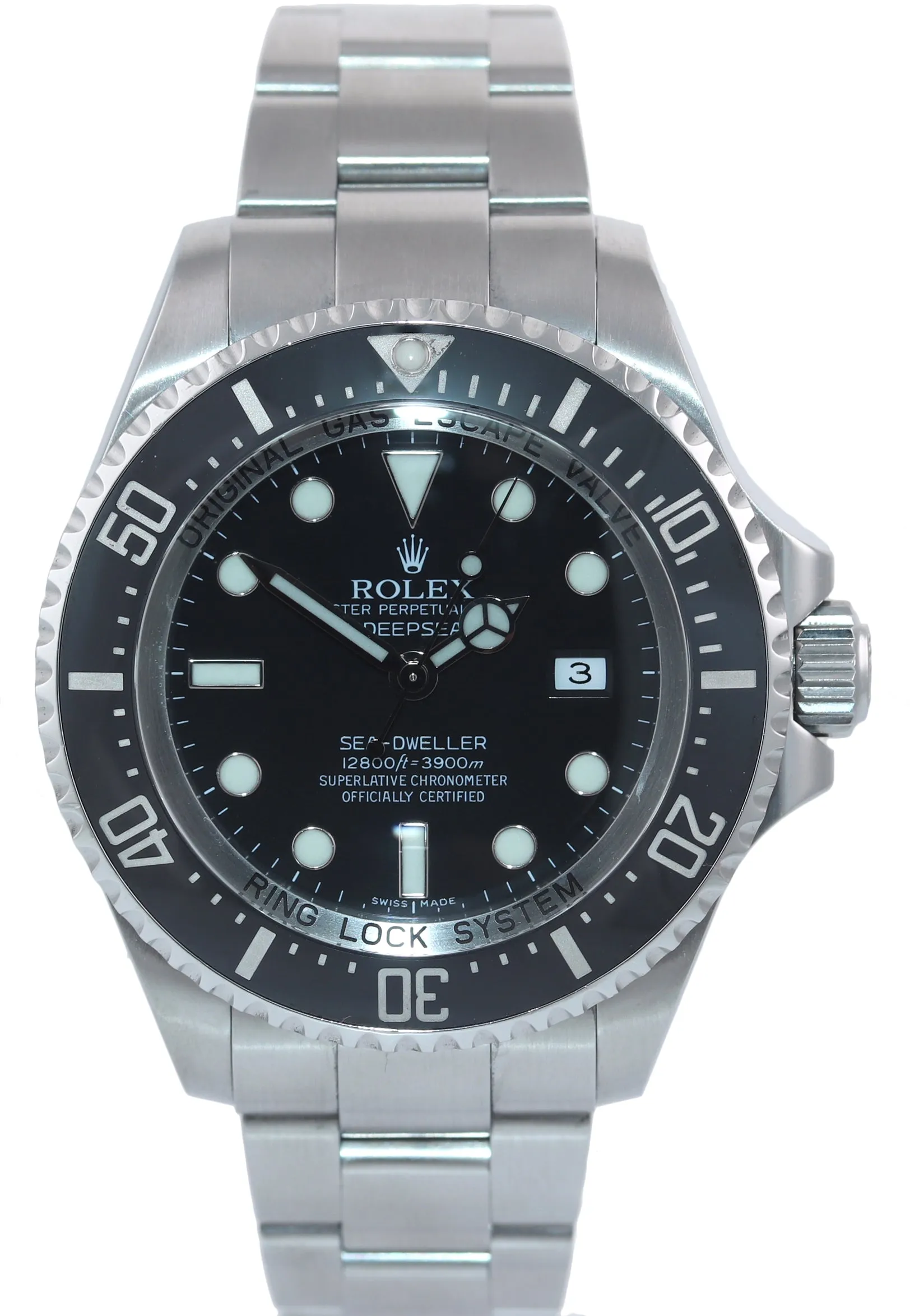 2010 PAPERS Rolex Sea-Dweller DEEPSEA 116660 Steel 44mm Black Ceramic Dive Watch