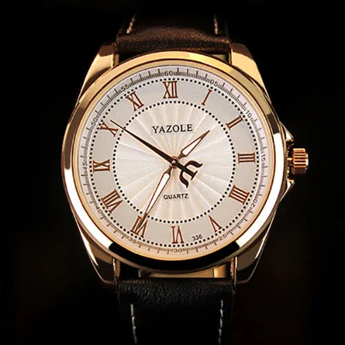 2016 Men Watch Top Brand Luxury Famous Wristwatches Male Clock Leather Wrist Watch Business Fashion Casual Dress Quartz Watches
