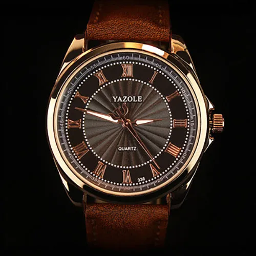 2016 Men Watch Top Brand Luxury Famous Wristwatches Male Clock Leather Wrist Watch Business Fashion Casual Dress Quartz Watches