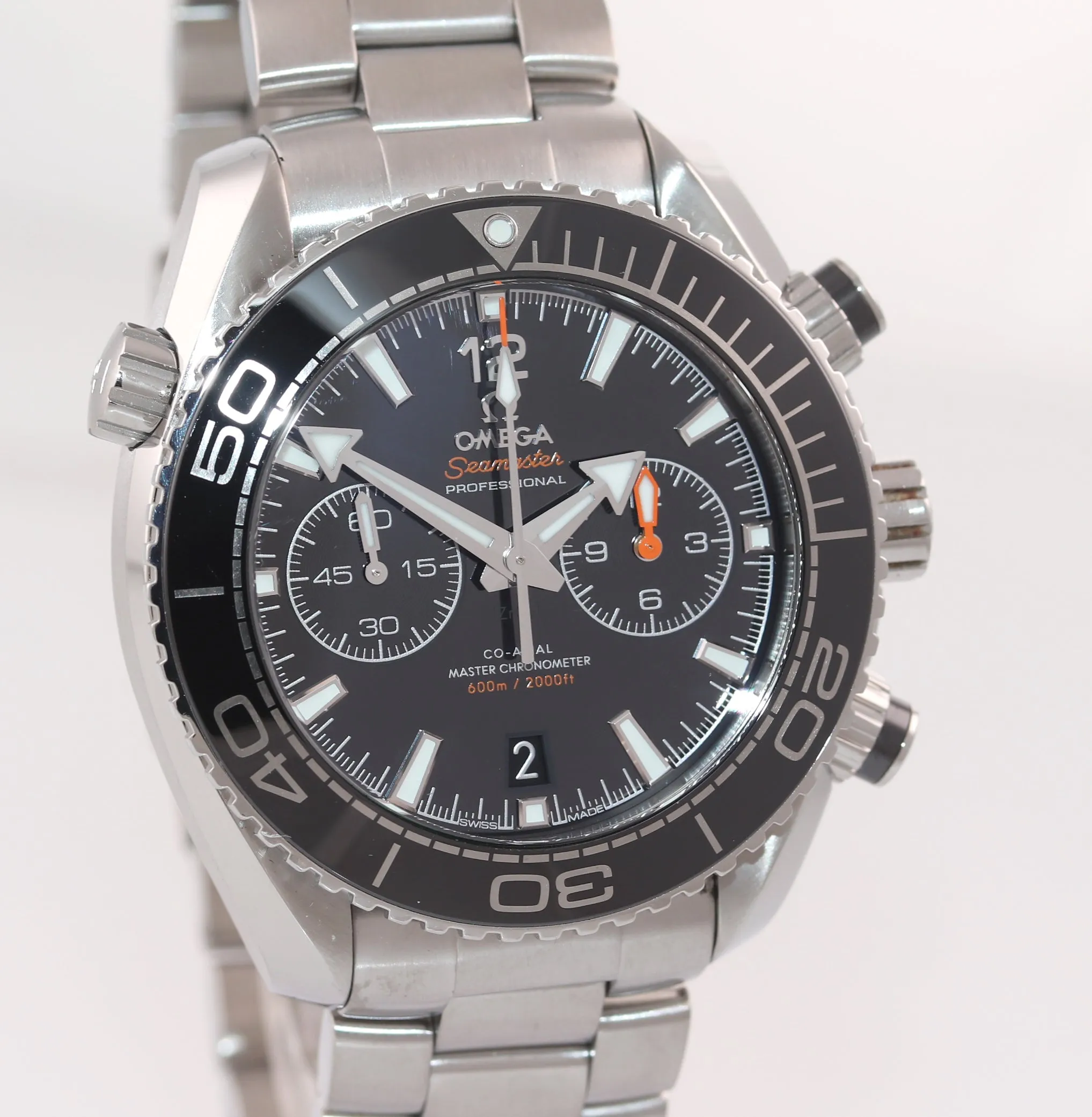 2017 PAPERS Omega Seamaster Planet Ocean Black Ceramic 215.30.46.51.01.001 Watch