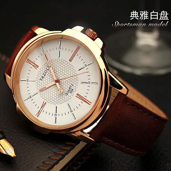 2017 Top Brand Luxury Famous Quartz Watch Men Wristwatches Male Clock Leather Wrist Watch Business Fashion Casual Dress Watches