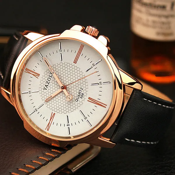 2017 Top Brand Luxury Famous Quartz Watch Men Wristwatches Male Clock Leather Wrist Watch Business Fashion Casual Dress Watches