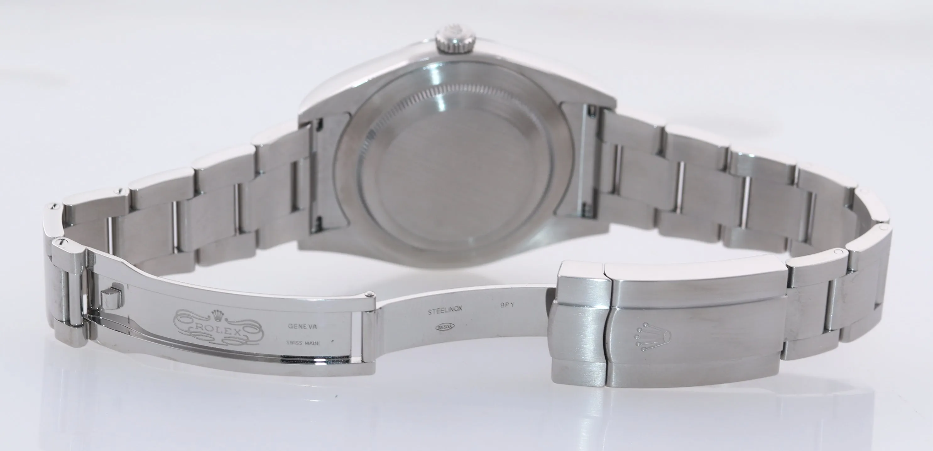 2018 PAPERS Rolex Oyster Perpetual Steel 39mm White Dial 114300 Watch Box