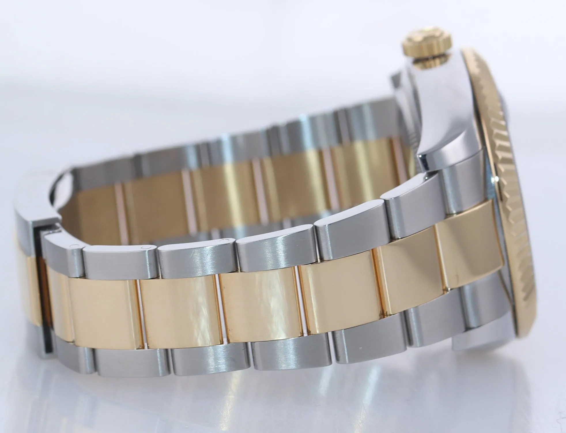 2018 PAPERS Rolex Sky-Dweller 326933 Black 18K Two Tone Gold Steel 42mm Watch