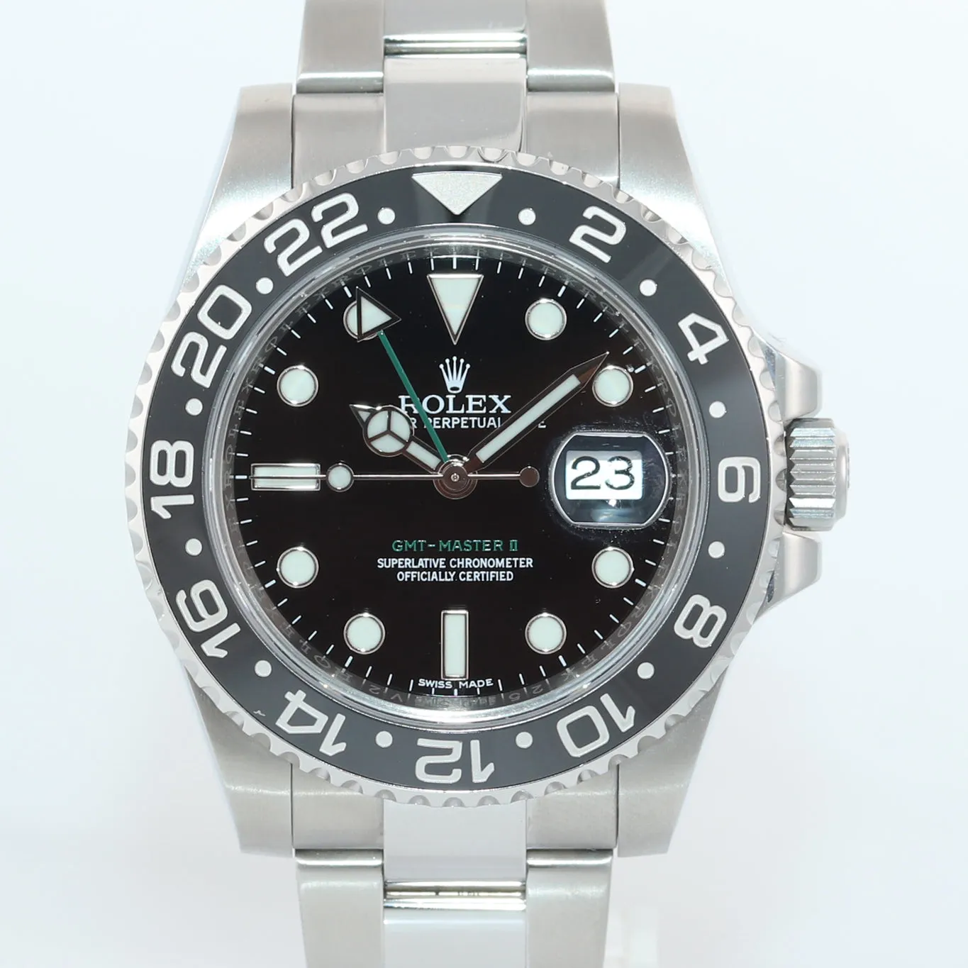 2018 Rolex GMT Master II 116710 Steel Ceramic Black Dial 40mm Watch Box