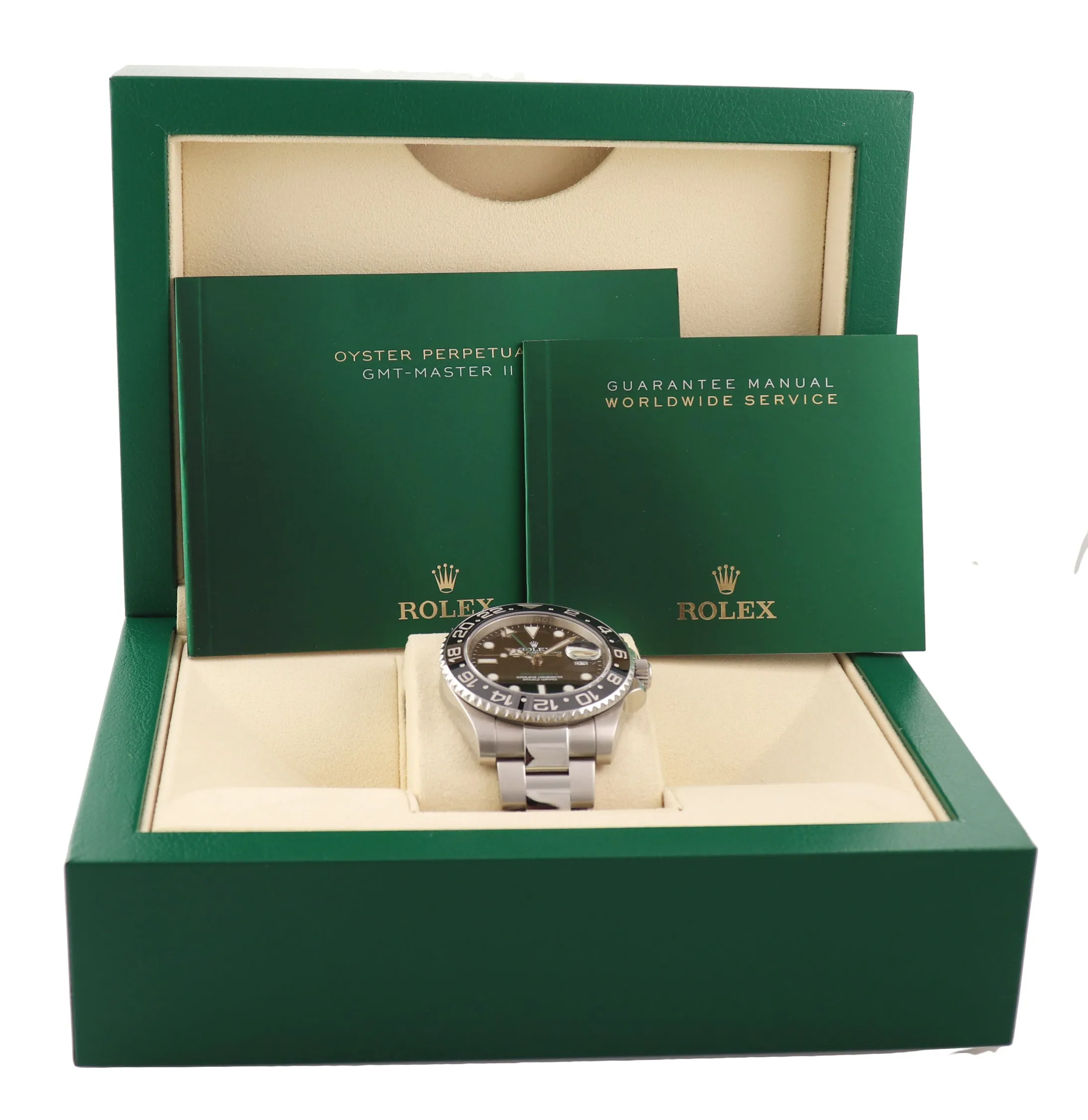 2018 Rolex GMT Master II 116710 Steel Ceramic Black Dial 40mm Watch Box