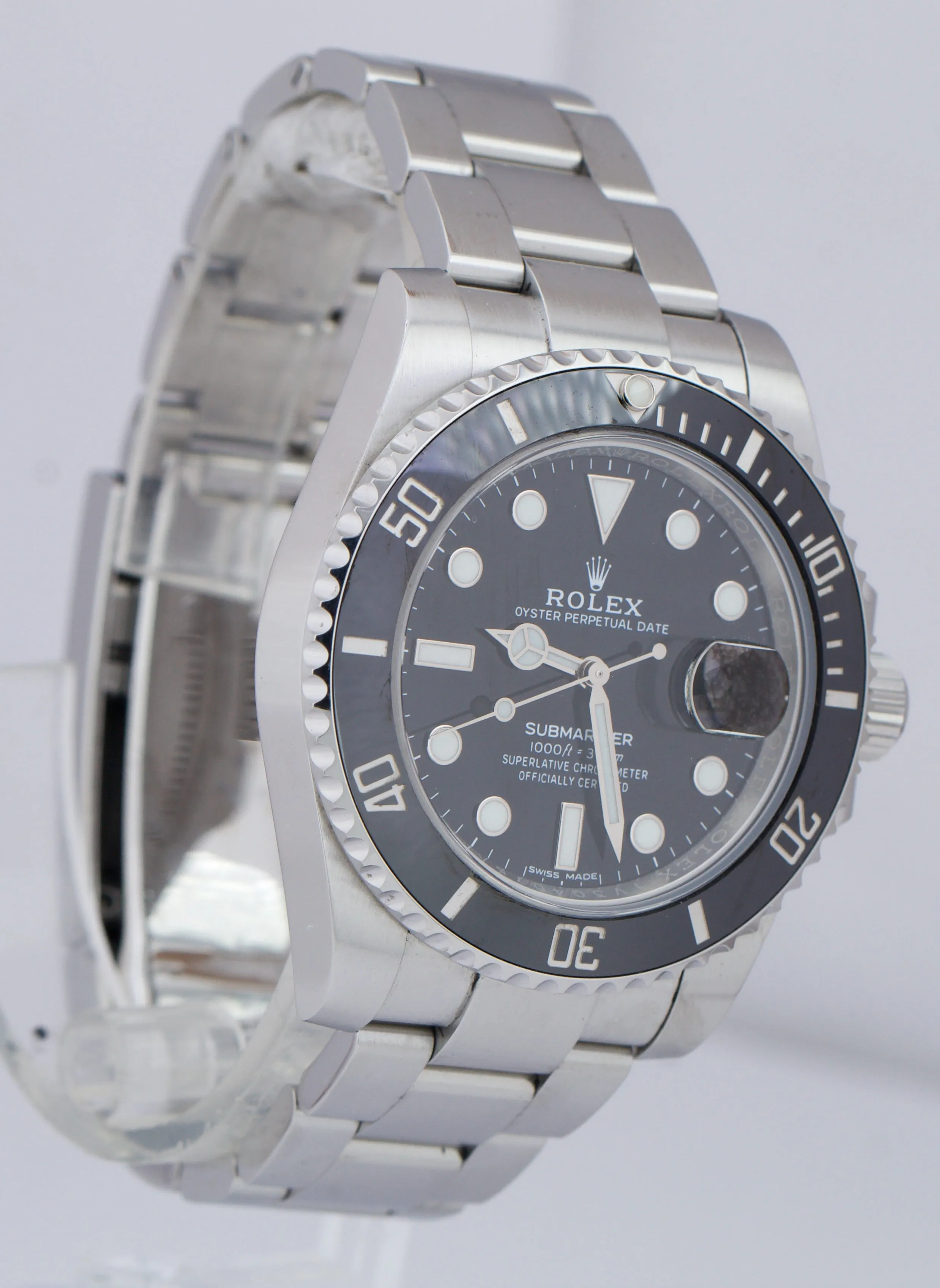 2018 Rolex Submariner Date 40mm Stainless Black Ceramic 116610 LN B P Watch