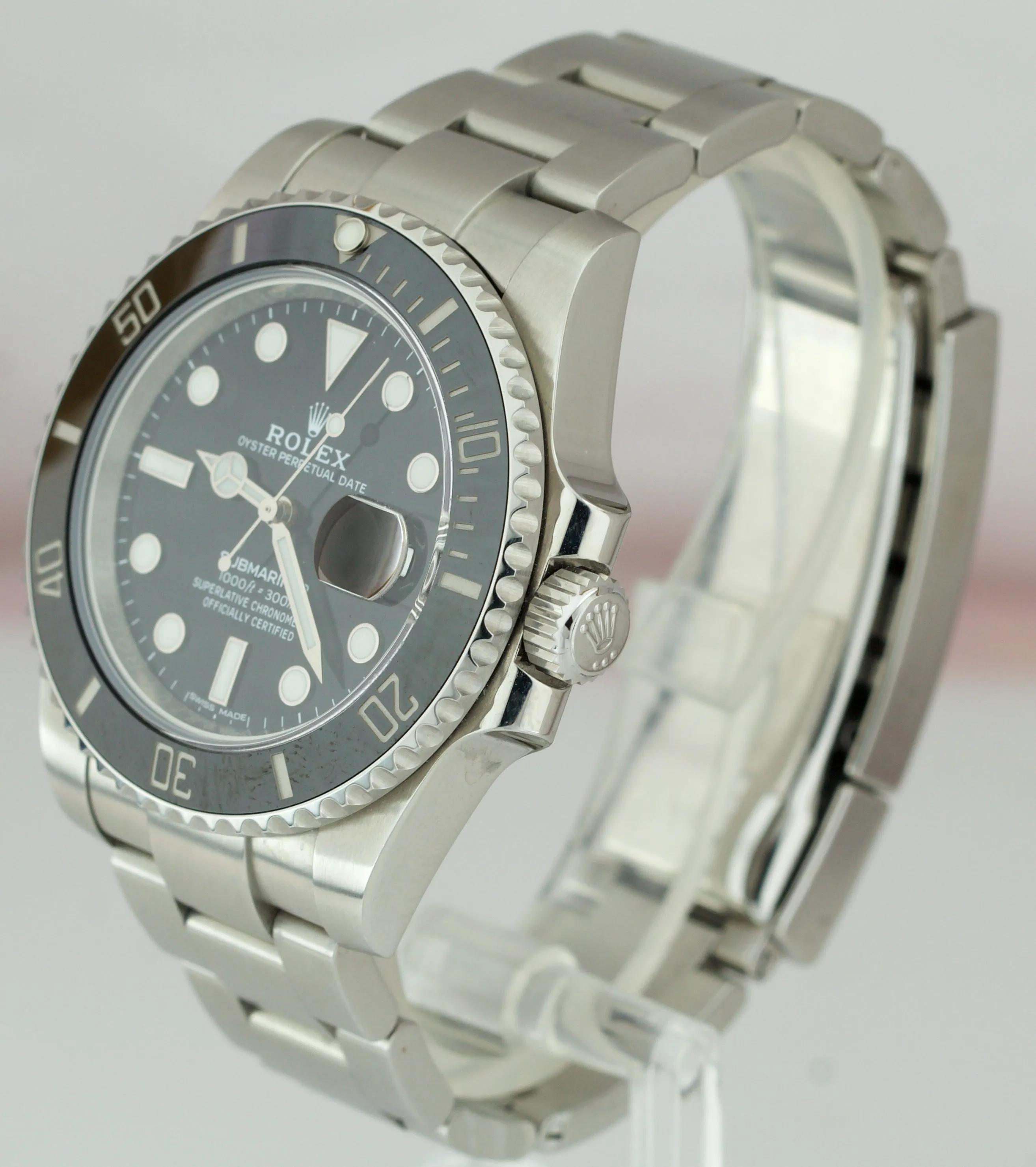 2018 Rolex Submariner Date 40mm Stainless Black Ceramic 116610 LN B P Watch