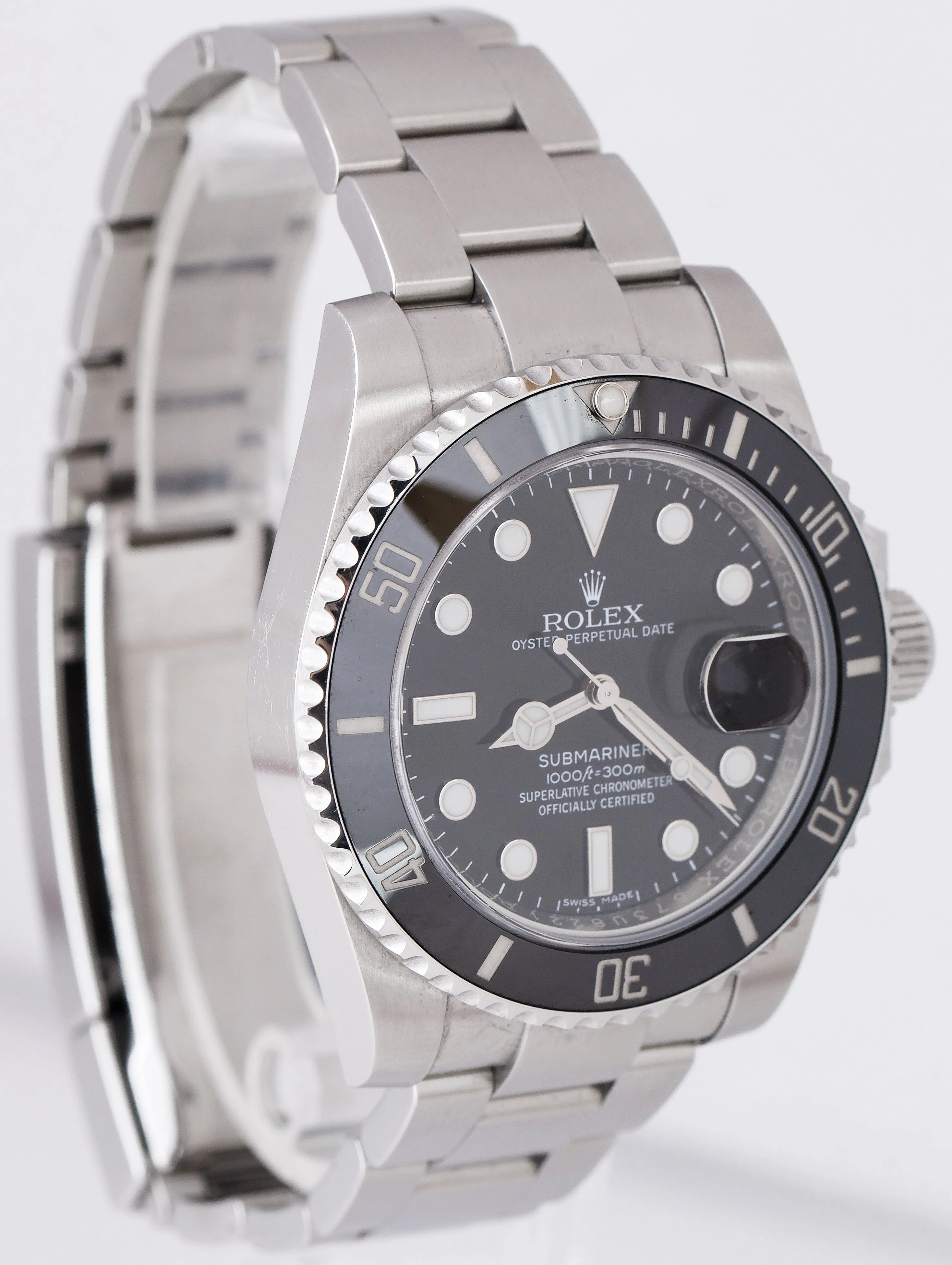 2018 Rolex Submariner Date 40mm Stainless Black Ceramic 116610 LN BP Watch