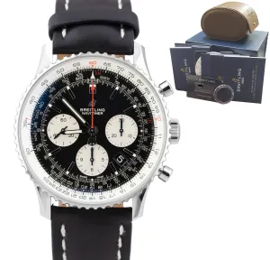 2019 Breitling Navitimer B01 Black 43mm AB012121 Chronograph Leather B P Watch