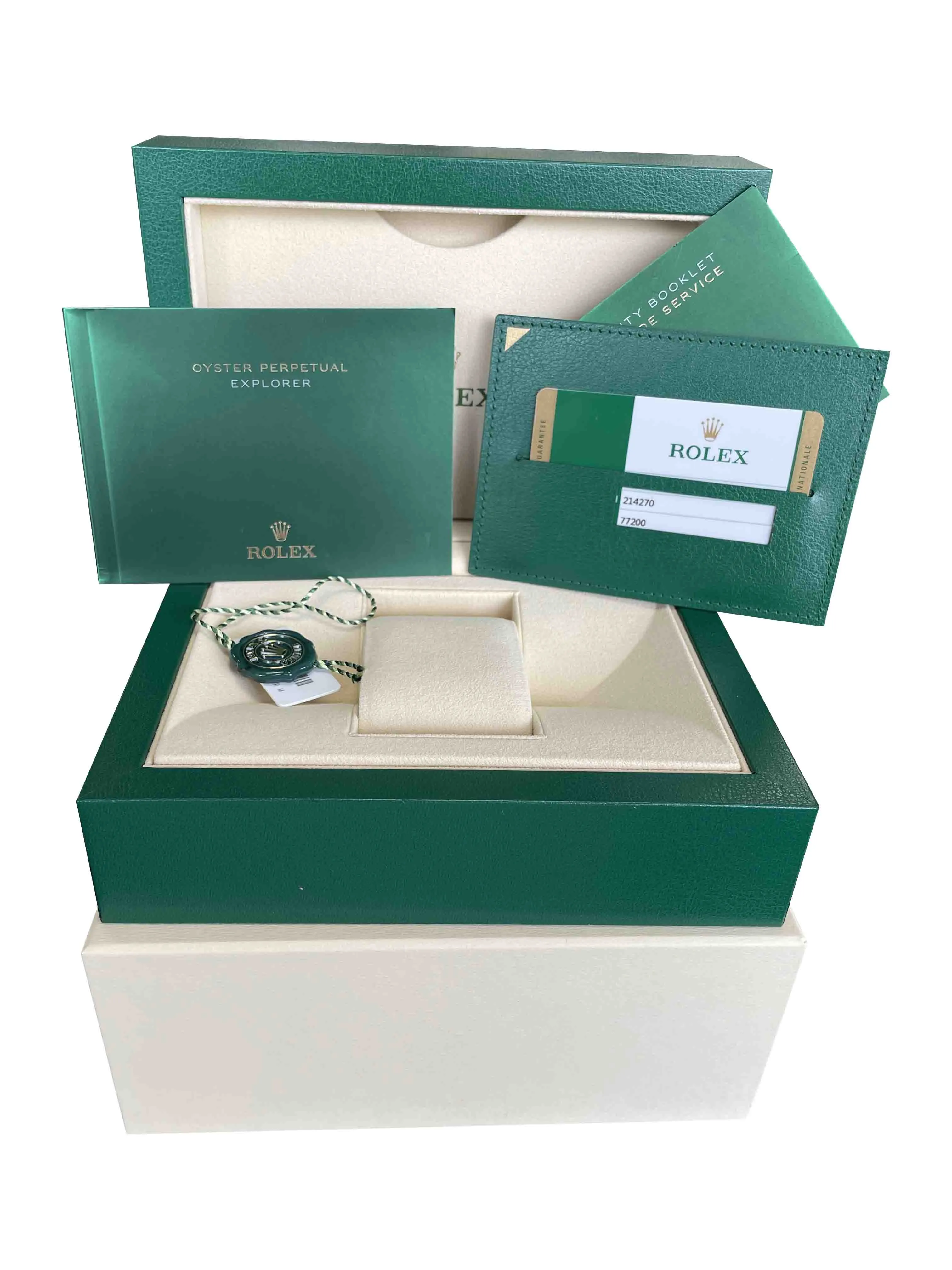 2019 DISCONTINUED Rolex Explorer 39mm Black 3-6-9 Stainless MK2 Watch 214270 B P