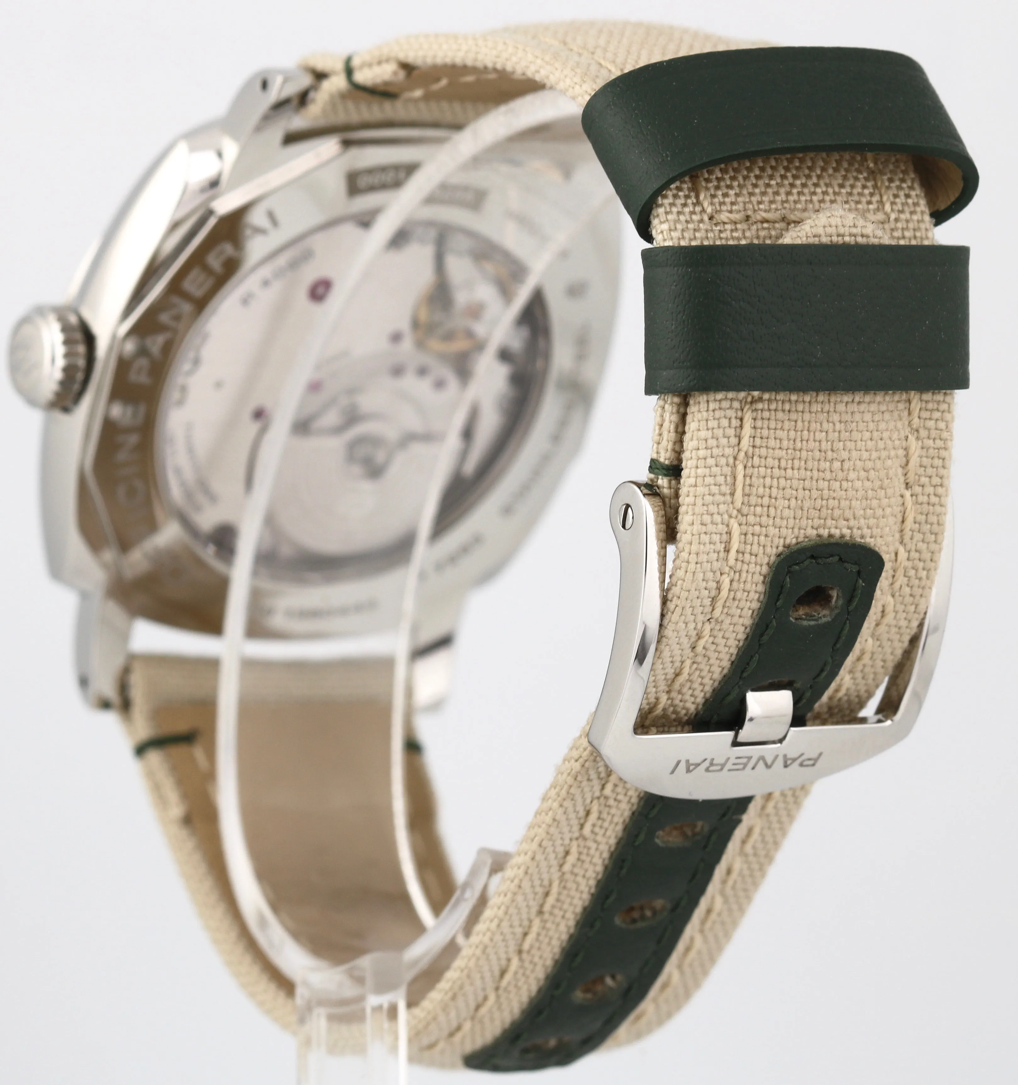 2019 Panerai PAM 995 Radiomir Green Dial 45mm Stainless Canvas Watch PAM00995